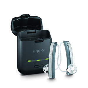 Styletto　補聴器と充電ケース